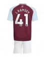 Billige Aston Villa Jacob Ramsey #41 Hjemmedraktsett Barn 2024-25 Kortermet (+ Korte bukser)